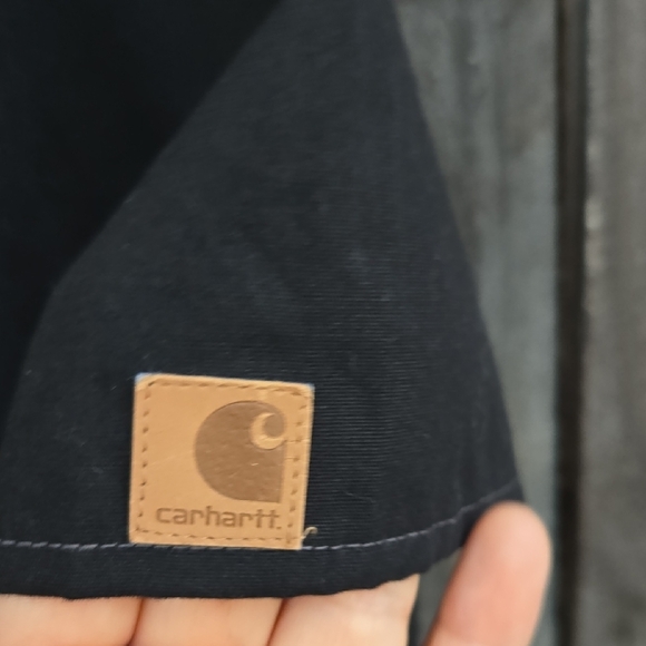 Carhartt Black Short Sleeve Tee V-Neck - Picture 3 of 4